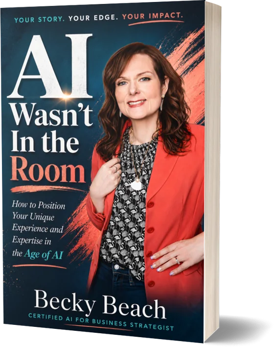 AI Wasn't In the Room book cover featuring Becky Beach